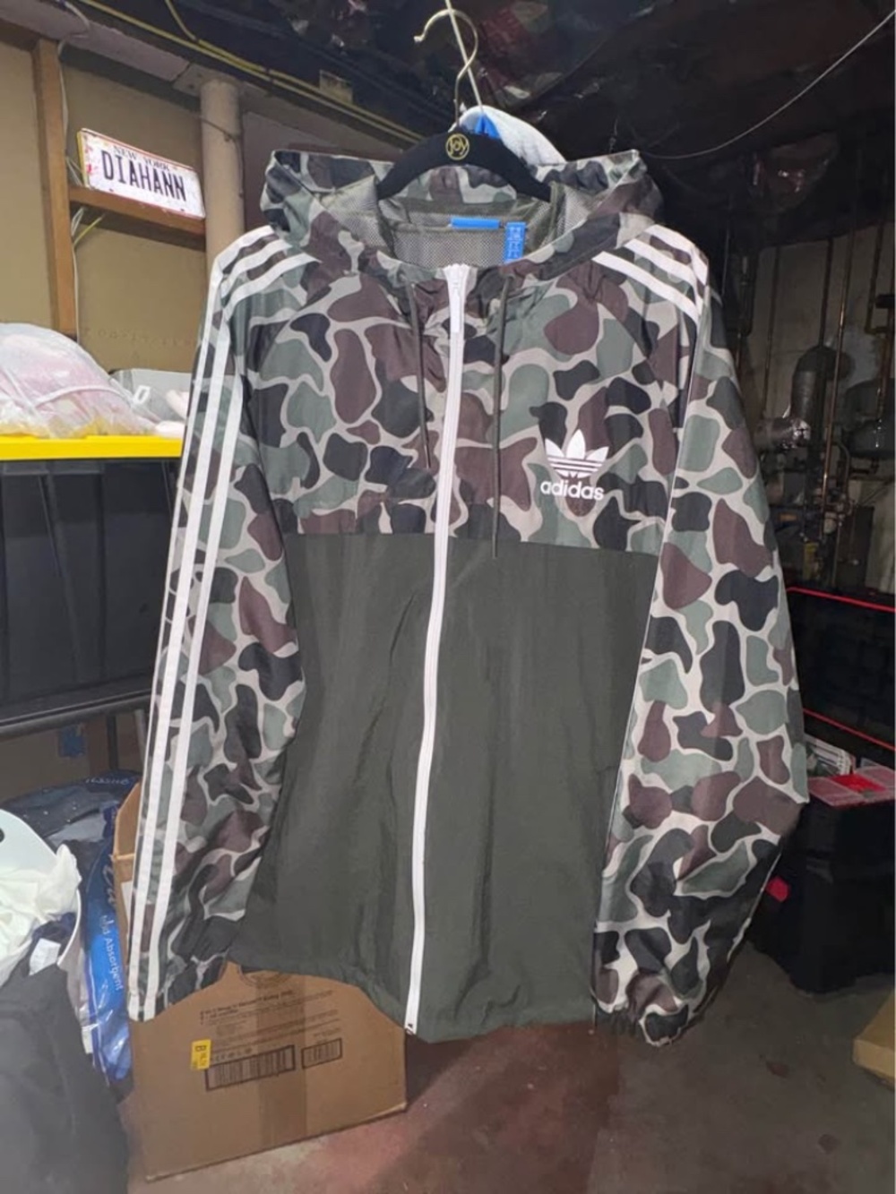 Adidas Camo Windbreaker Jacket